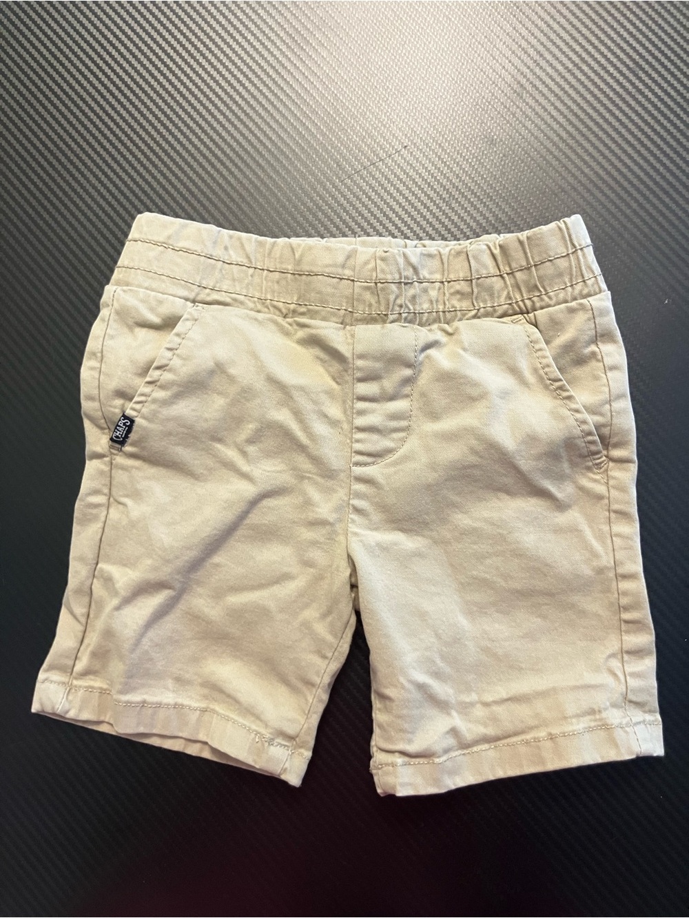Chaps Boys' Khaki Elastic-Waist Shorts